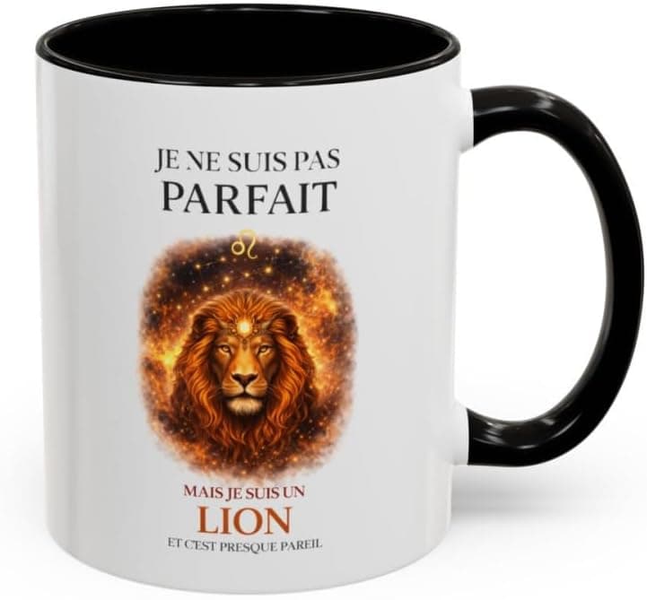 Teecustom — Mug signe astrologique Lion humour horoscope
