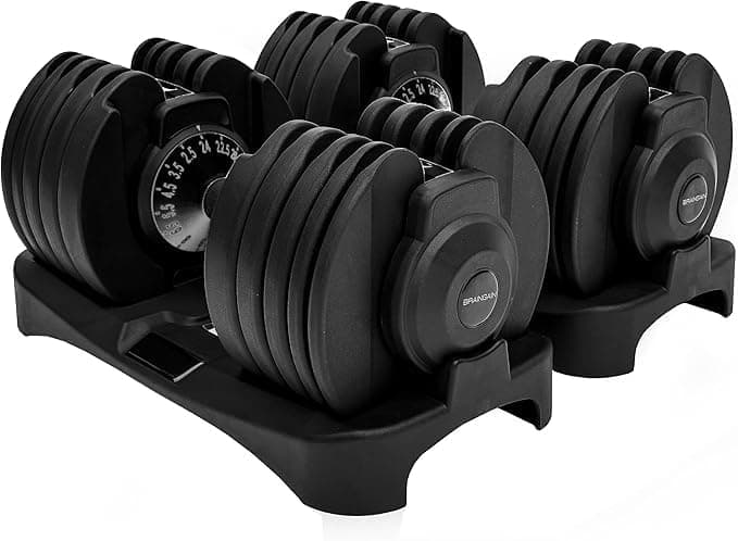 BRAINGAIN — Haltères Réglables Smart-Click 24 kg (Paire)