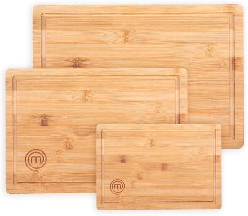 MasterChef — Lot de 3 Planches à Découper en Bambou