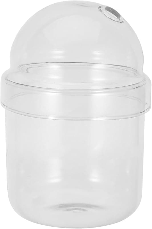 Bocal terrarium en verre avec couvercle aéré 14,5 x 8,8 cm
