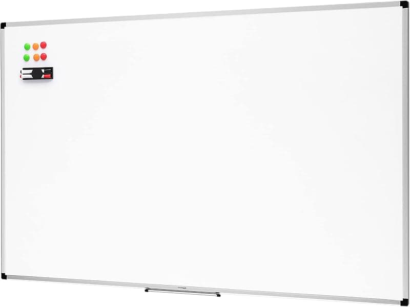 Amazon Basics — Tableau Blanc Magnétique Mural 90 x 60 cm
