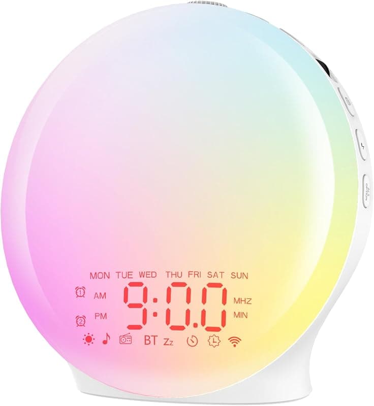 Réveil Lumineux — Simulateur d'aube et crépuscule Bluetooth