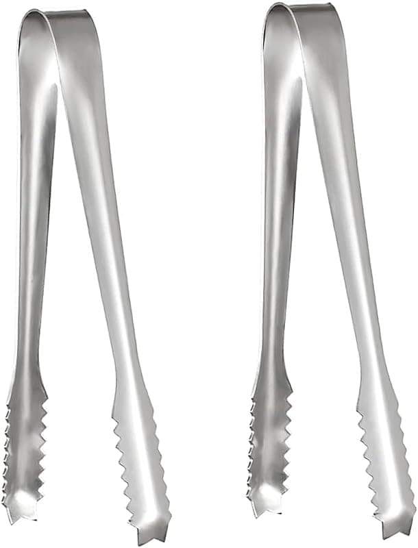 Pinces à glaçons en acier inoxydable — lot de 2