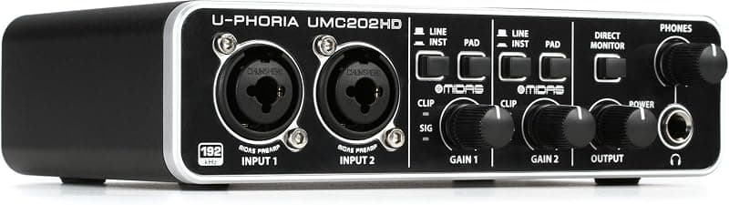 Behringer — UMC202HD Interface Audio USB 2 entrées/2 sorties