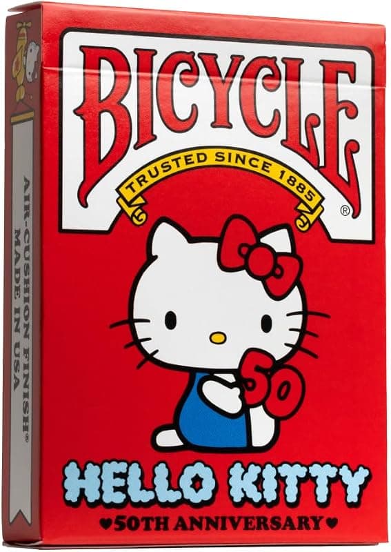 Jeu de cartes Hello Kitty 50 ans (Bicycle)