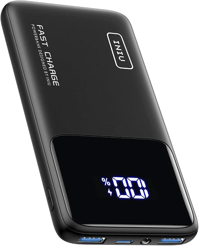 INIU — Batterie externe slim 10000 mAh charge rapide