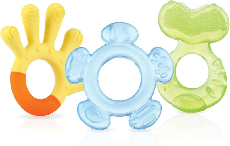 Nuby — Ensemble Anneaux de Dentition 3 Étapes