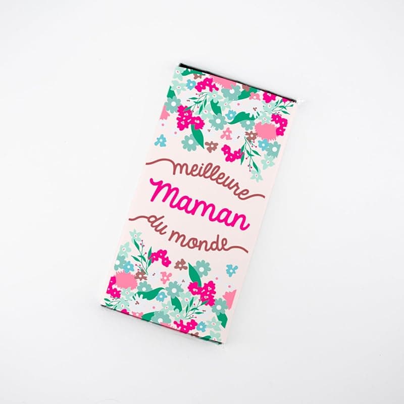 Tablette de Chocolat Personnalisée — Artisan Chocolatier, Chocolat au Lait ou Noir