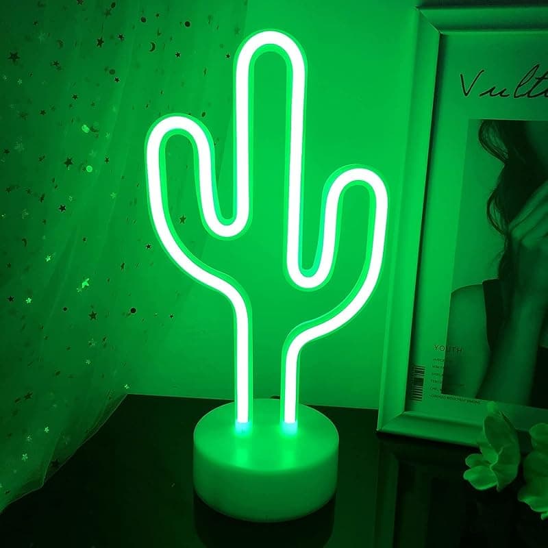 Enseigne lumineuse cactus