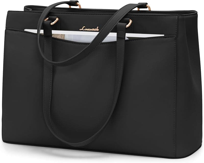 LOVEVOOK — Sac Cabas Ordinateur Portable Femme en PU Cuir