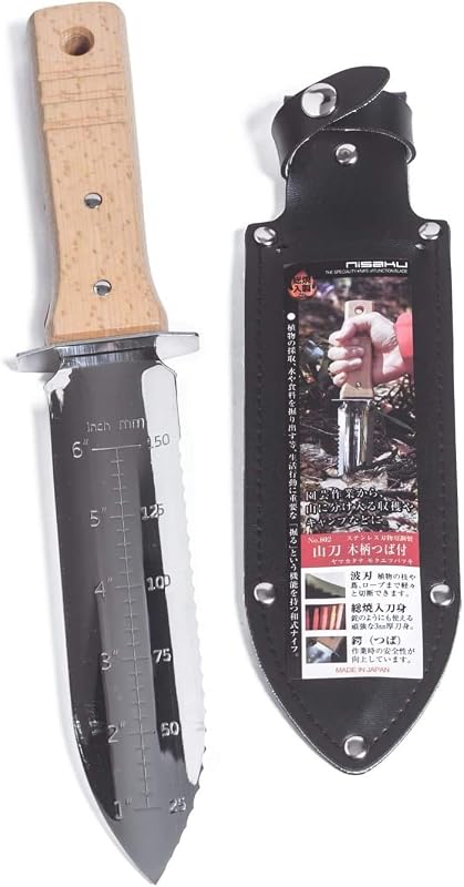 Nisaku — Transplantoir Hori Hori Acier Inox, Fabriqué au Japon