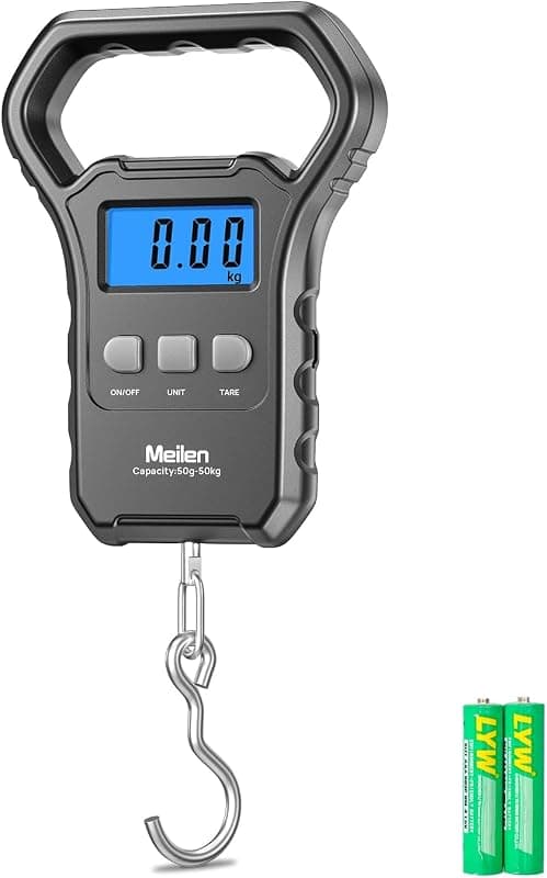 Meilen — Balance de pêche numérique 50 kg écran LCD rétroéclairé