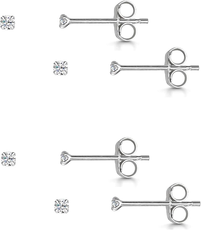 Boucles d'oreilles puces en argent 925