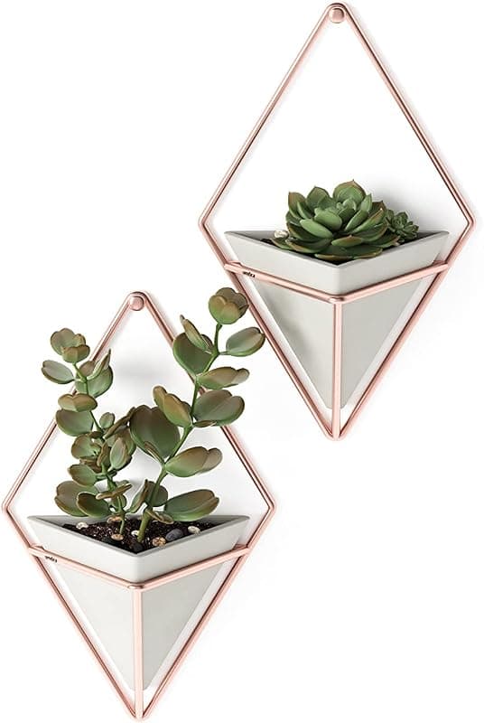 Umbra — Trigg, jardinières murales géométriques (lot de 2)