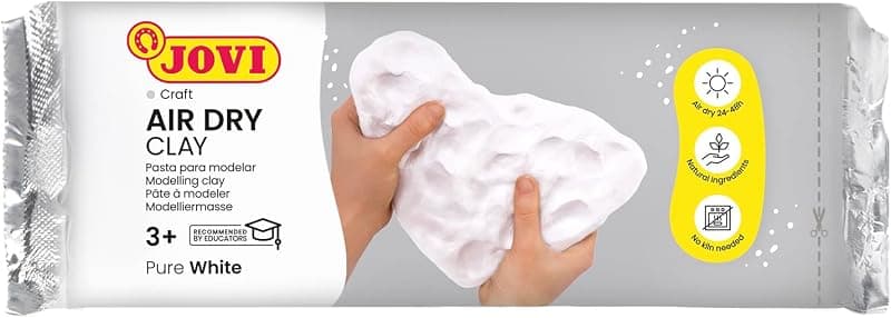Jovi — Pâte à modeler autodurcissante argile blanche 1 kg