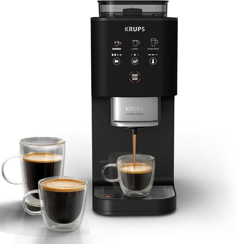 Krups — Machine à café à grains compacte