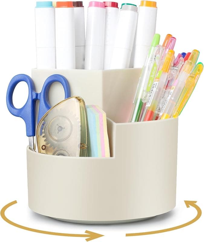AiQInu — Pot à crayons multi-compartiments