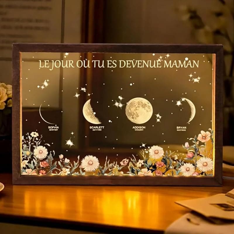 VEELU — Veilleuse LED phases de lune personnalisée