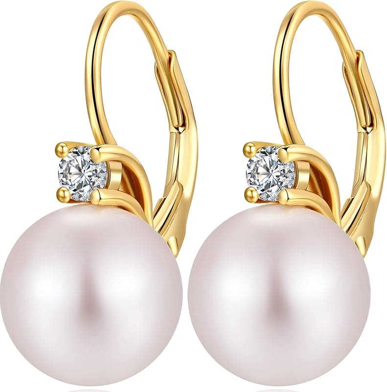 Puces d'oreilles perle & diamant