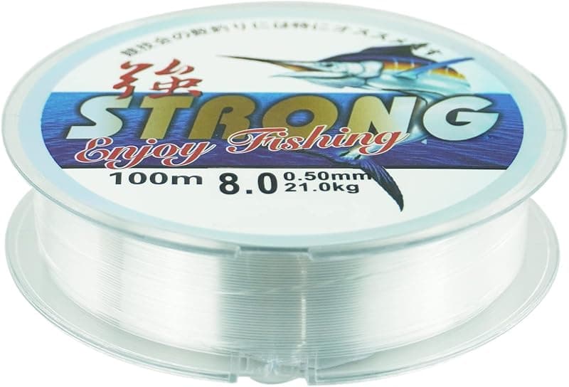 Fil de pêche monofilament nylon transparent — 100 m / 0,5 mm