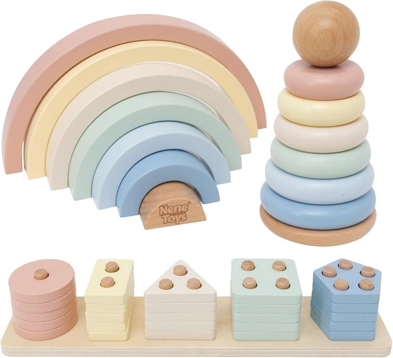 Coffret de jeu d'éveil en bois