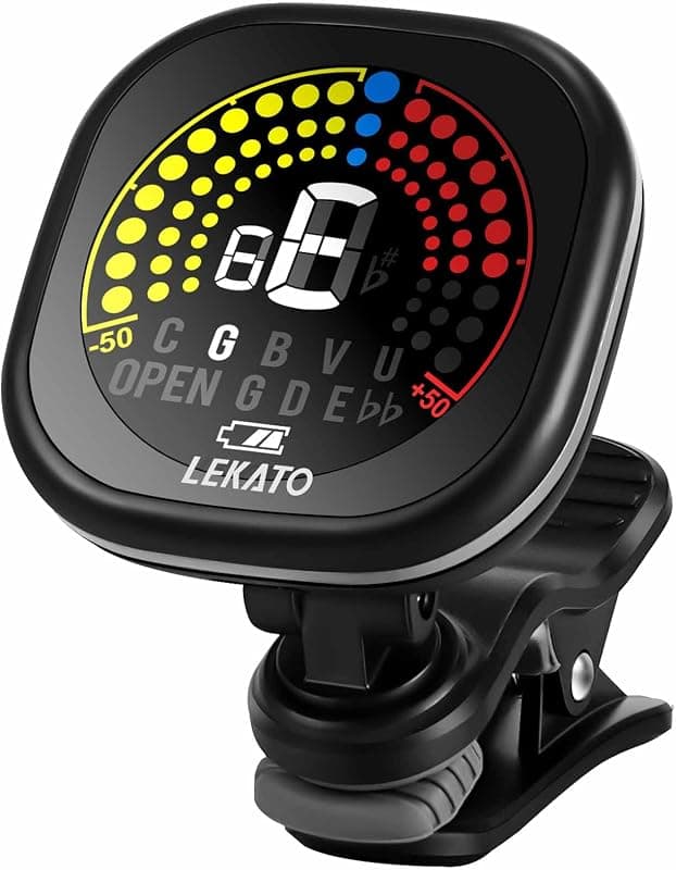 LEKATO — Accordeur chromatique à clip rechargeable