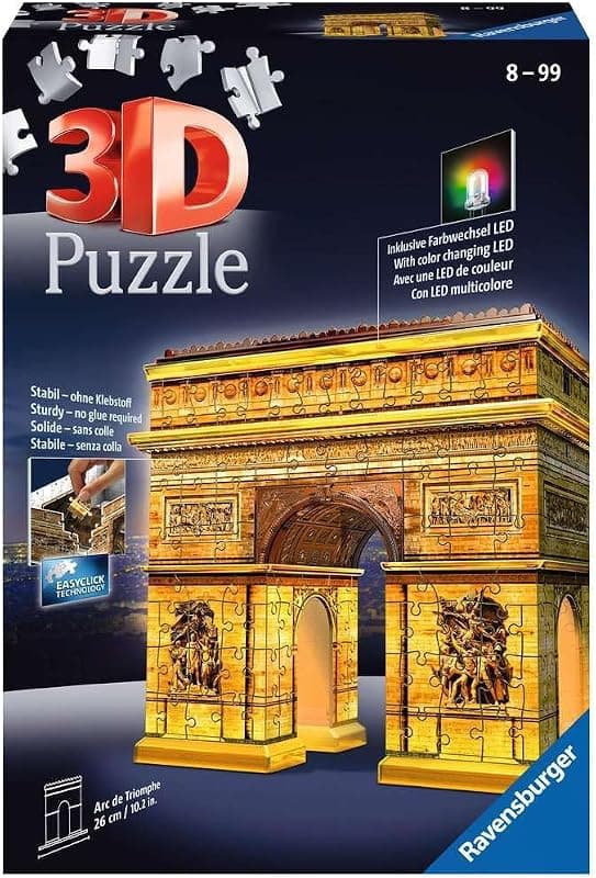 Ravensburger — Puzzle 3D Arc de Triomphe illuminé