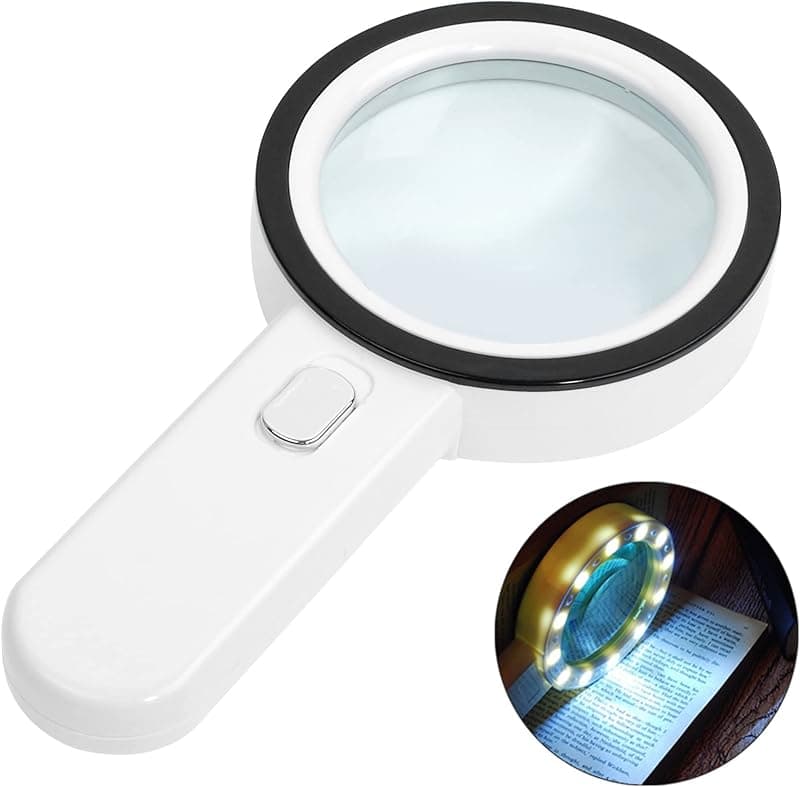 Loupe de lecture éclairante (12 LED)