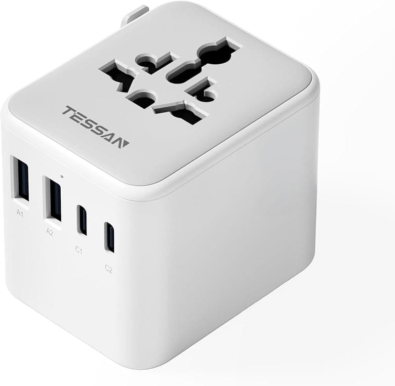 TESSAN — Adaptateur prise universel avec USB-C et USB-A