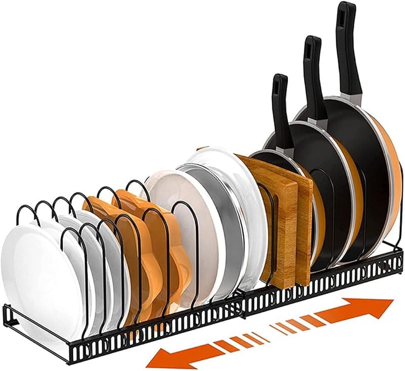 Range-couvercles & casseroles extensible