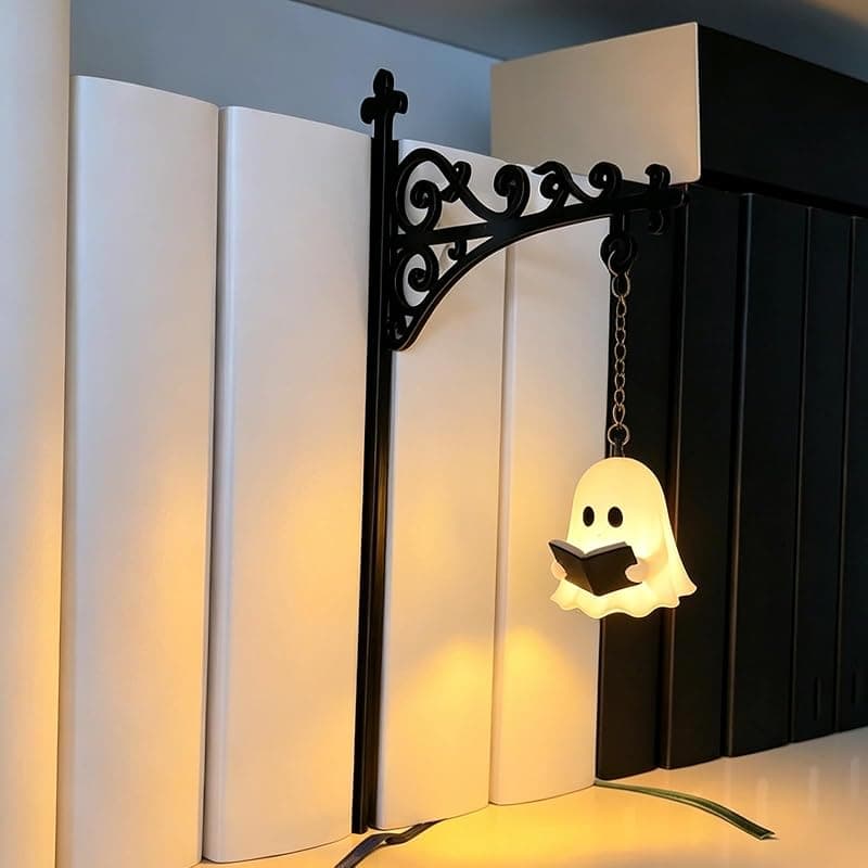 Lanterne Fantôme Vintage LED — Veilleuse Déco Halloween