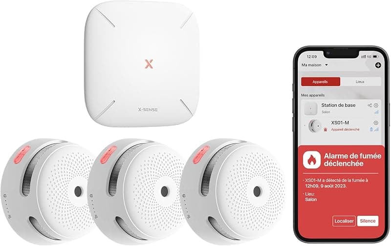 X-Sense — Kit Détecteur de Fumée Connecté FS31