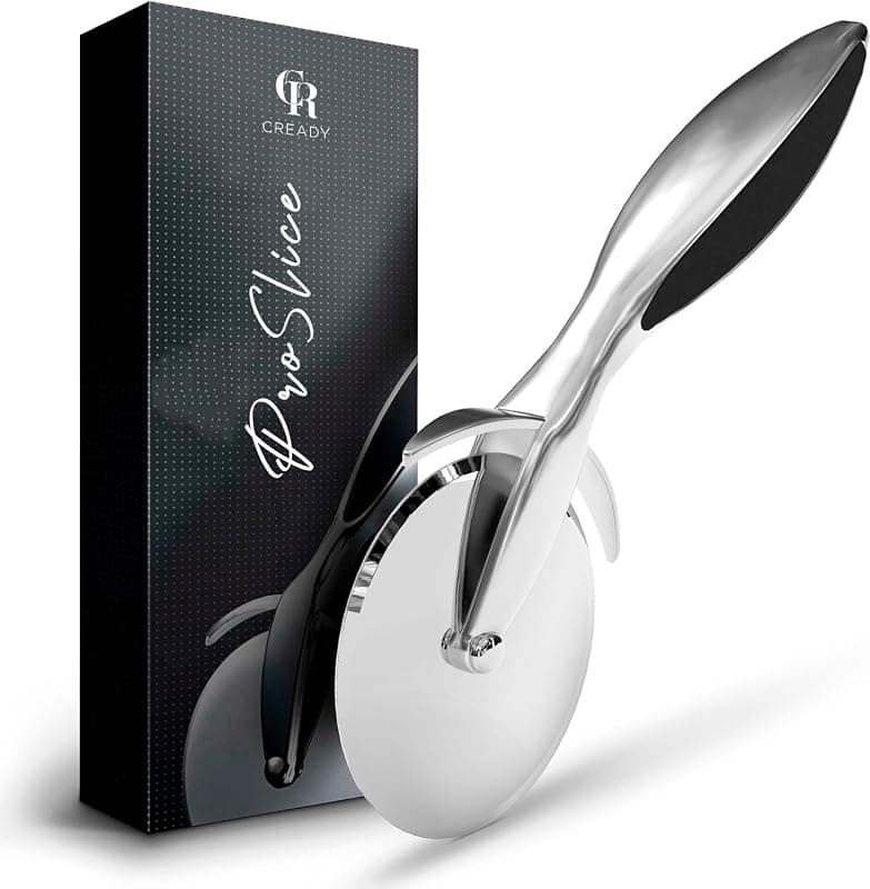 Cready Proslice — Roulette à pizza inox premium