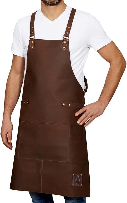 REDSALT — Tablier de barbecue en cuir de buffle