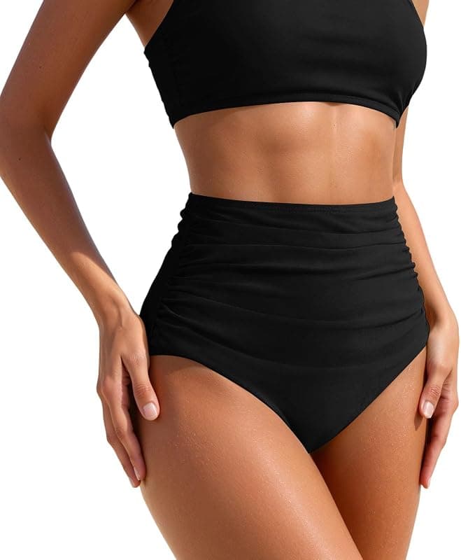 Bas de maillot taille haute