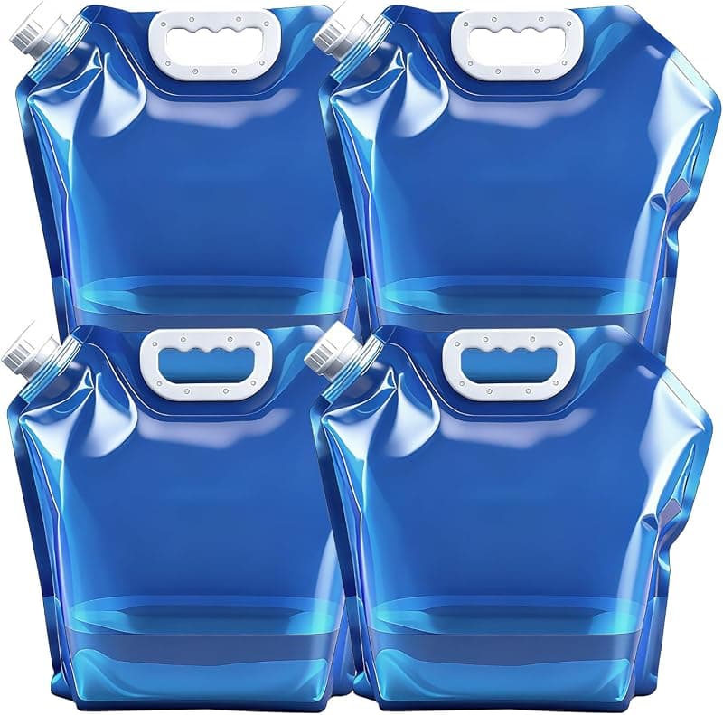 Bidons à eau pliables 10 L sans BPA — lot de 4