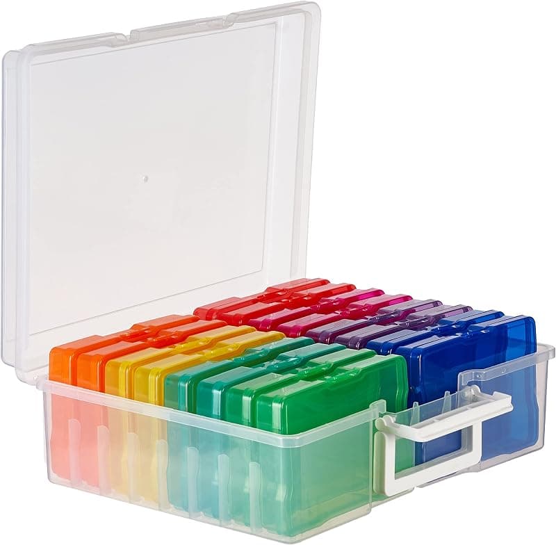 MATANA — Grande Boîte de Rangement Multifonctionnelle pour Timbres et Petits Objets