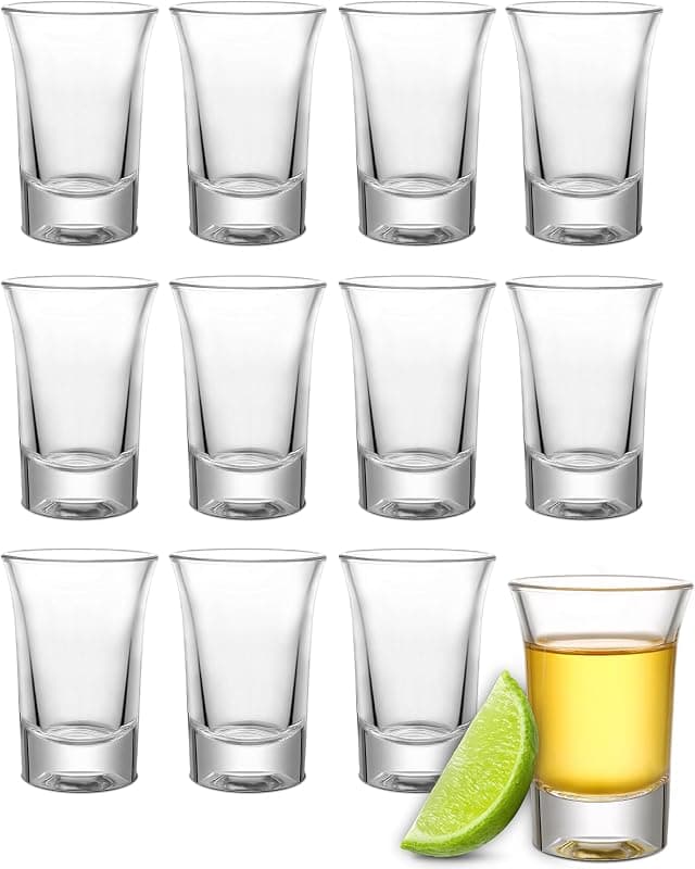 Praknu — Lot de 12 verres à shot robustes