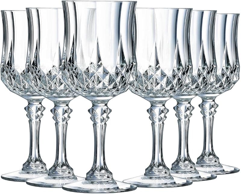 Cristal d'Arques — Verres à Vin Longchamp 25 cl, lot de 6