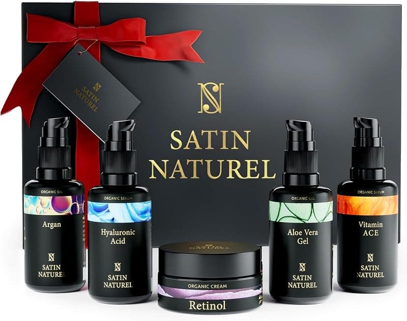 Satin Naturel — Coffret 5 Sérums Visage Anti-Âge Naturels