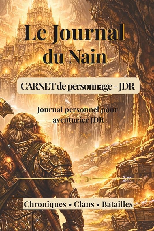 Le Journal du Nain — Carnet de personnage pour jeu de rôle