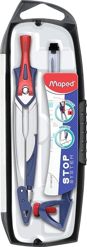 Maped — Coffret compas scolaire Stop System 3 pièces