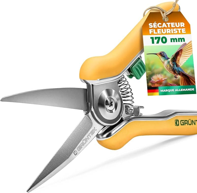 GRÜNTEK — Sécateur de Précision Colibri Lame Inoxydable
