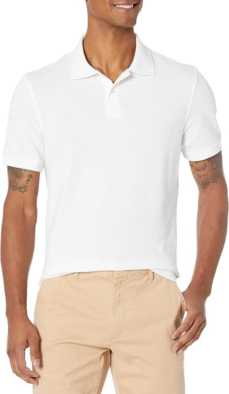 Polo en piqué de coton