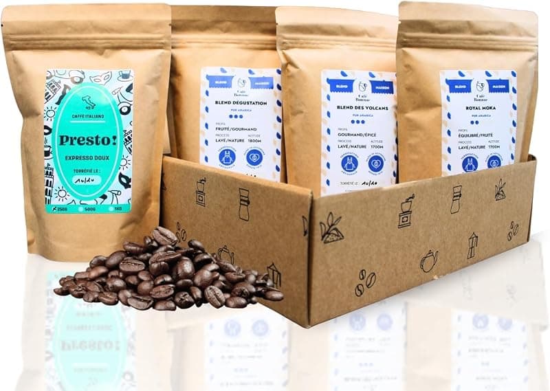 Coffret de café en grains à découvrir