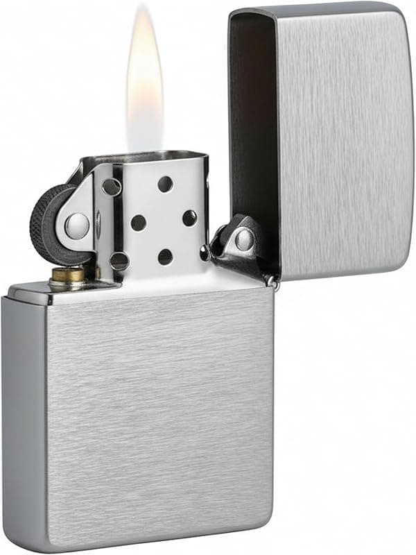 Zippo — Briquet Brush Chrome