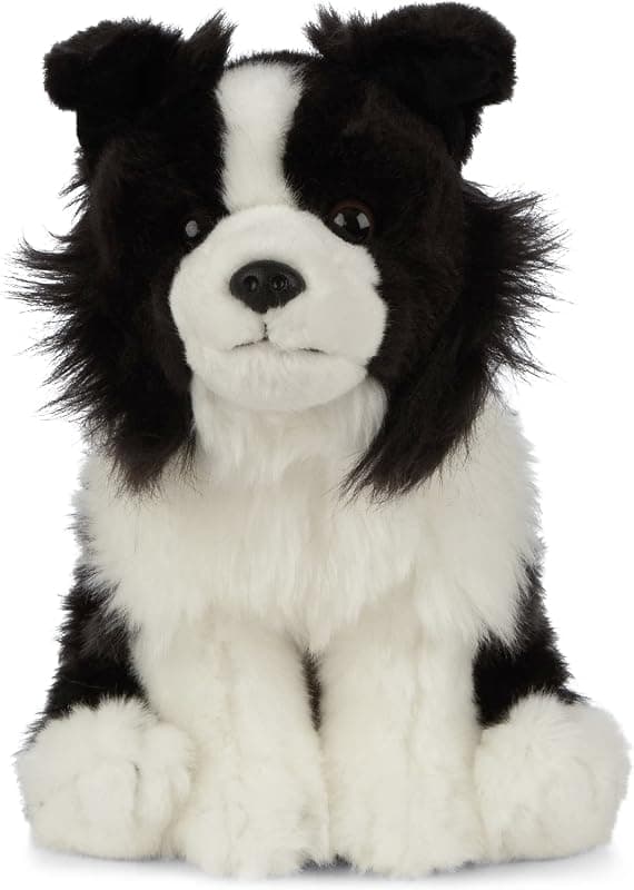 Living Nature — Border Collie en Peluche Réaliste