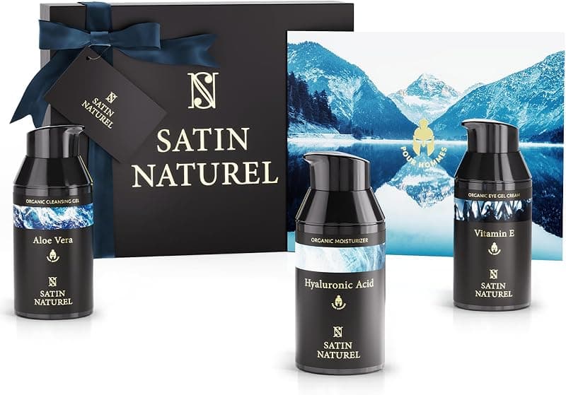 Satin Naturel — Coffret Cadeau Soins Visage Homme 3 x 30 ml