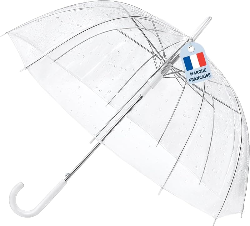 Parapluie cloche transparent anti-vent