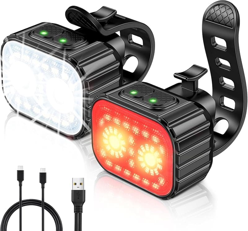 CIRYCASE — Kit d'éclairage avant et arrière rechargeable